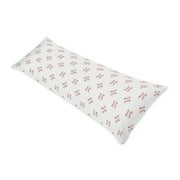 Baseball Patch Red White Blue Body Pillow Case (Pillow Not Included) by Sweet Jojo Designs