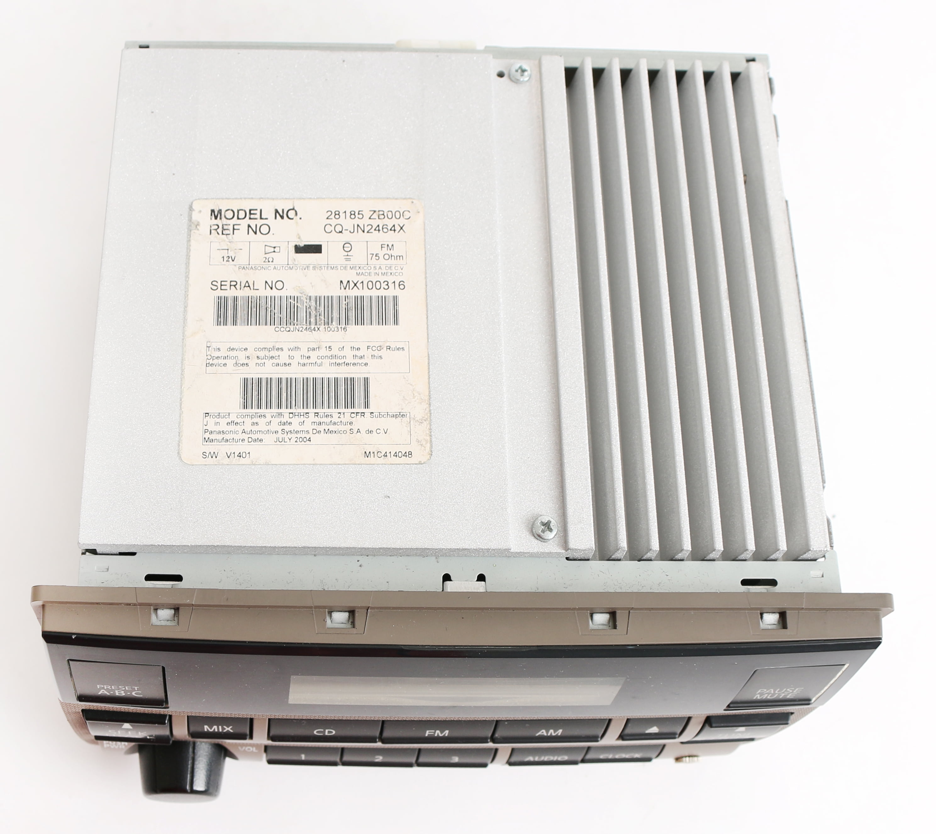 Restored Nissan Altima 2005-2006 Tan Radio AMFM CD Aux Input 28185ZB00C Standard Vol Ctrl (Refurbished)