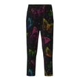 thumbnail image 2 of Gukieu Butterfly Print Youth Home Trousers, Elastic Waistband with Pockets for Home and Outing, Suitable for Children Aged 5-16-Small, 2 of 6