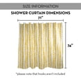 thumbnail image 7 of Creative Products Yellow Modern Herringbone 71x74 Shower Curtain, 7 of 7