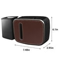 thumbnail image 3 of Foqnuq Portable Car Trash Can and Tissue Box, 2-in-1 Car Organizer, Compact Garbage Bin for Vehicle Interior, Backseat Umbrella Storage, Easy Clean Design, 3 of 7