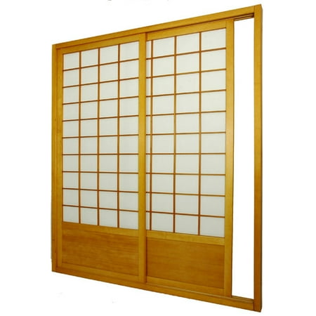 Oriental Furniture 83'' x 73.5'' Single Sided Sliding Door Shoji Room Divider