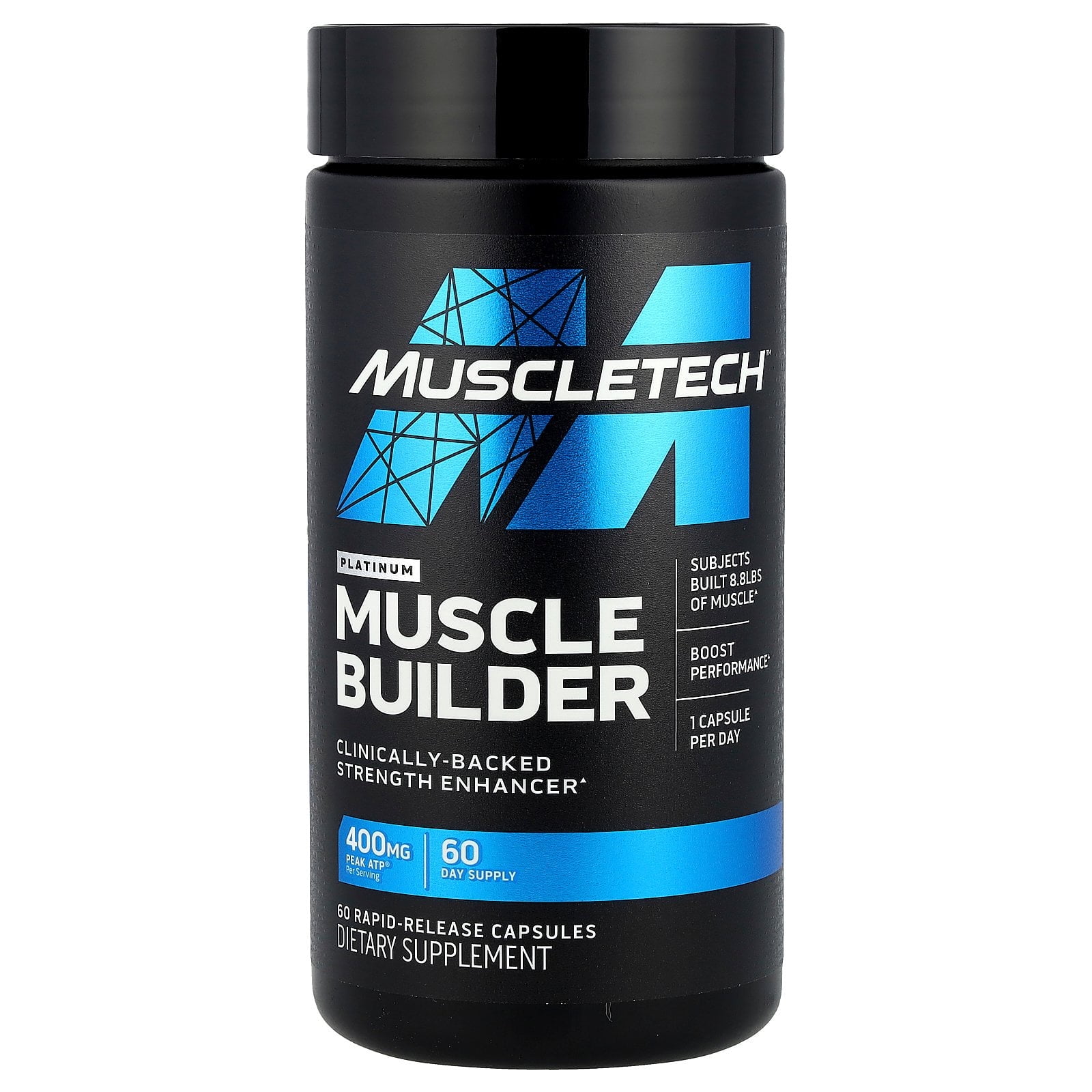 MuscleTech Platinum Muscle Builder, 400 mg, 60 Rapid-Release Capsules