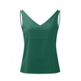thumbnail image 4 of JDEFEG Womens Camisole Plus Size Women's V Neck Sleeveless Satin Tank Top Casual Blouses Tank Tops Camisoles for Women Ag Size Xxl, 4 of 5