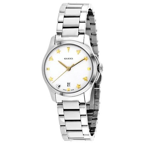 Gucci G-Timeless Silver Dial Ladies 
