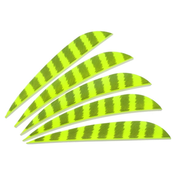 Uxcell Arrows Vanes 20 Pack 4 Inch Arrow Feather Right Wing, Fluorescent Yellow