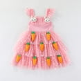 thumbnail image 2 of Gibobby Girl's Casual Princess Short Sleeve Dress Toddler Special Occasion Dresses Girls Round Neck red Mesh Layer Cake Princess Dress Soft Lightweight and Comfortable(12-18 Months,Pink), 2 of 6