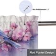 thumbnail image 5 of Hummingbird Flower Curtains Valances for Home Decor Purple Floral Rustic Nature Plant Window Treatment Valance Curtains for Bathroom 54 by 18 in, 1 Panel, 5 of 6