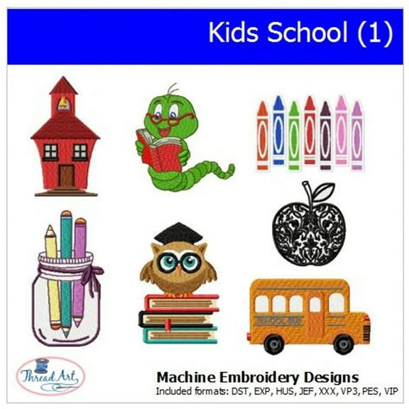 Threadart Machine Embroidery Designs -Kids School(1)