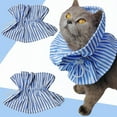 thumbnail image 4 of CSChome Pet Scarf Collar Protective Collar Soft Breathable Adjustable Buckle Striped Neck Wear Pet Dog Post Surgery, 4 of 6