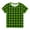 Green, variant on MeetoTime Boys Girls Short Sleeve Top Crewneck Plaid Printed Summer Casual T-shirt Kids Clothes 3-14 Years