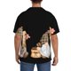 thumbnail image 3 of Balery Coffee Gnome (2) Camisa Casual de Manga Corta con Botones para Hombre, Texturizada, Estilo Cubano, para Playa, Verano-Large, 3 of 5
