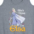 thumbnail image 3 of Disney Frozen 2 - She's Anna, I'm Elsa - Women's Racerback Tank Top, 3 of 5