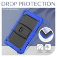 thumbnail image 6 of Dteck Case for Samsung Galaxy Tab A9+ Plus Case 11" 2023 (SM-X210/X216/X218), Heavy Duty Shockproof Protective Case with Screen Protector, Built-in Stand, Shoulder Strap,Deep Blue, 6 of 7