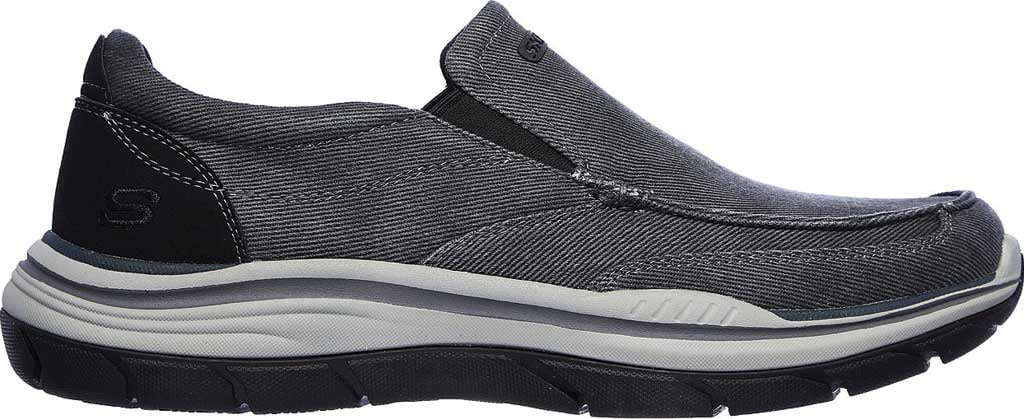 skechers mens expected 2.0 brako shoes blue canvas