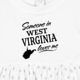 thumbnail image 4 of Inktastic Someone in West Virginia Loves Me Girls Baby Dress, 4 of 5