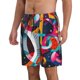 thumbnail image 2 of Balery Abstract Jazz Instrumental Traje de Baño Estilo Hawaiano para Hombre, Shorts de Secado Rápido con Bolsillos-Medium, 2 of 6