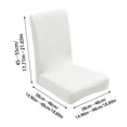 thumbnail image 3 of HongHeng Jacquard Chair Covers for Dining Room 1 Pack, Waffle Pattern Stretch Dining Chair Cover, Washable Spandex Kitchen Parsons Chair Slipcovers, Chair Covers for Home or Party, 3 of 5