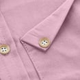 thumbnail image 2 of LIaqionyy Kids Cotton Shirts Long Sleeve Button down Casual Cute Solid Color Dress Shirt for Toddlers, 2 of 4