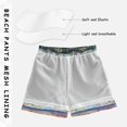 thumbnail image 3 of FORMRS Boys Swim Trunks Quick Dry Mesh Liner Boardshorts Sizes XS-XL, Blue Floral Window, 3 of 7
