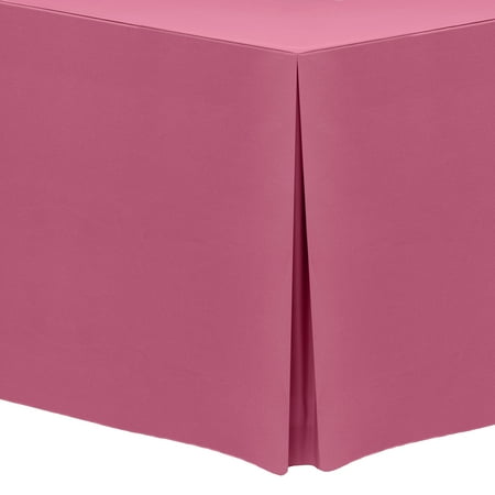 

Ultimate Textile (2 Pack) 4 ft. Fitted Polyester Tablecloth - for 18 x 48-Inch Classroom and Folding Rectangle Tables - 42 High Watermelon