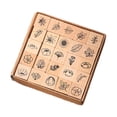 thumbnail image 3 of GUOOL 25 Pieces Diary Stamp Set Wood Stamps for Scrapbooking Drawing Diary Planner Plants, 3 of 8