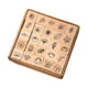 thumbnail image 3 of 25 mini sellos de madera para manualidades con estuche de almacenamiento. Plantas, 3 of 8