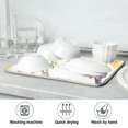 thumbnail image 7 of Yayeee Dish Drying Mat for Kitchen Counter 16"x18" Microfiber Absorbent Pad, Floral Rabbit, 7 of 7