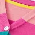 thumbnail image 6 of ZyeKqe Button down Cardigans for Toddler Baby Girls Fall Winter Crewneck Long Sleeve Sweater Colorblock Cute Knit Top Outwear, 6 of 8