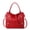 red, variant on Genuine cowhide leather women's handbag lychee pattern large capacity casual single-shoulder tote