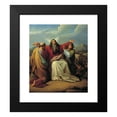 thumbnail image 2 of Leopold Kupelwieser 20x23 Black Modern Framed Museum Art Print Titled - Moses Praying for Victory (1836), 2 of 5