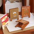 thumbnail image 3 of Lohuatrd Vintage Style Desk Note Holder for To-do Lists Pictures Memo Bills Wooden Retro Message Folder Decorative Photos Display Holder Office Business Card Clamp Desktop Ornament, 3 of 8