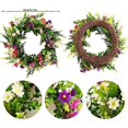 thumbnail image 3 of Nvzi Arbustos de flor de pascua artificiales, paquete de 4, 7 cabezas, tela de seda, arbustos de flor de pascua rojos navideños,flores de flor de pascua falsas para Navidad, 35 cm/13,8 pulgadas, 3 of 5