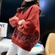 thumbnail image 5 of Suéteres de punto de dos piezas falsos de manga larga y cuello alto para mujer de otoño e invierno, jerséis de moda informales para oficina, 5 of 5