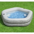 thumbnail image 4 of H2OGO! TruPrint Stone 7'x 6'9" x 21" Family Inflatable Kiddie Pool, 4 of 11