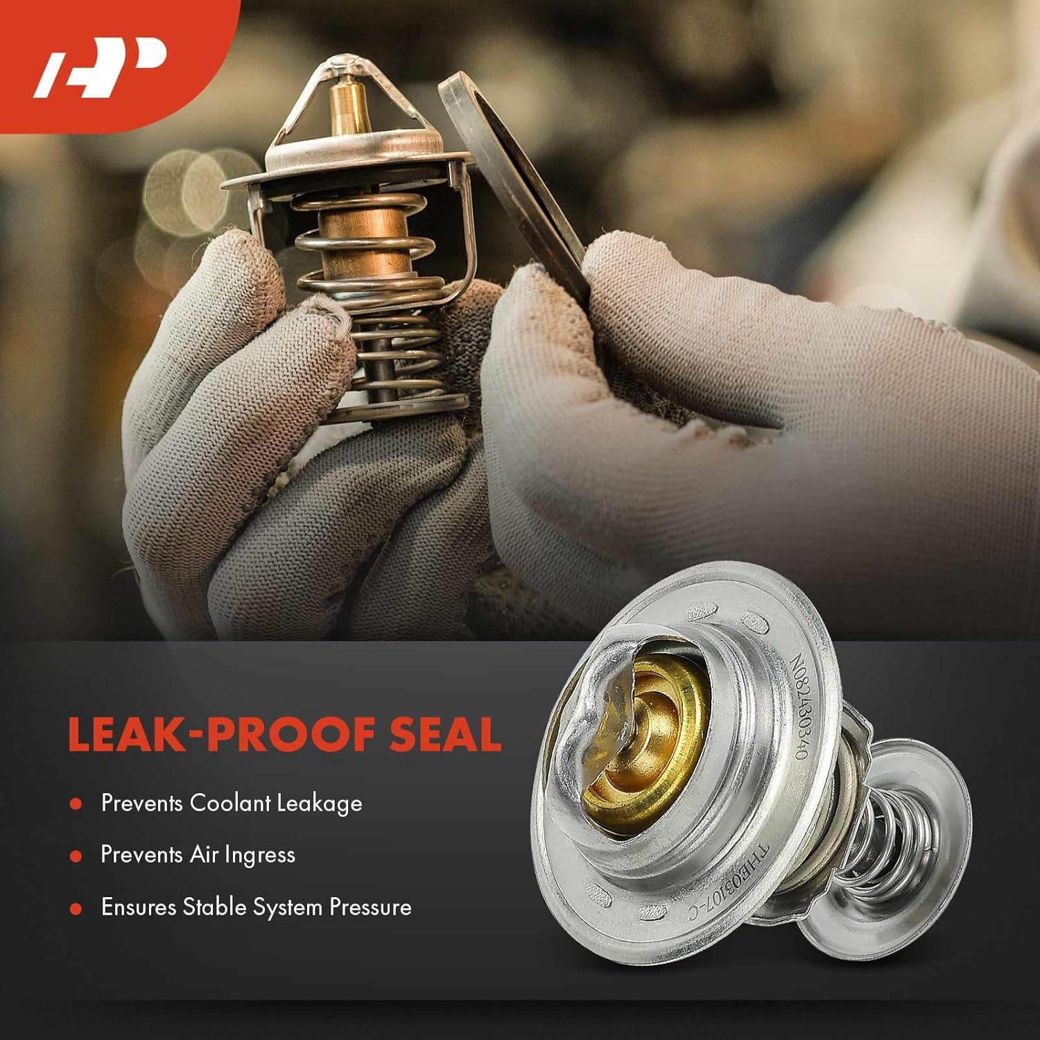 A-Premium Engine Coolant Thermostat Compatible with Toyota Camry, RAV4, Corolla, Tacoma, Highlander, Tundra, Sienna & Lexus RX300 & Ford & Chevrolet & Dodge & Eagle & Mitsubishi & Pontiac & Scion
