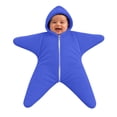 thumbnail image 2 of Takafot Baby Starfish Onesie, Thick Imitation Fleece Starfish Newborn Romper, Infant Footie Jumpsuit Winter Warm Outfits, 2 of 9