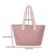 thumbnail image 3 of JVBTVB Women's Cotton Padded Tote Bag Large Capacity Work Shoulder Handbag Quilted Purse Fits 15 inch Laptop, 3 of 8