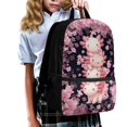 thumbnail image 3 of Uourmeti Multiple Pockets Backpack for Travel Daily Use, 17 Inch Adjustable Comfort Straps School Bag, Salamander Floral Pattern, 3 of 6