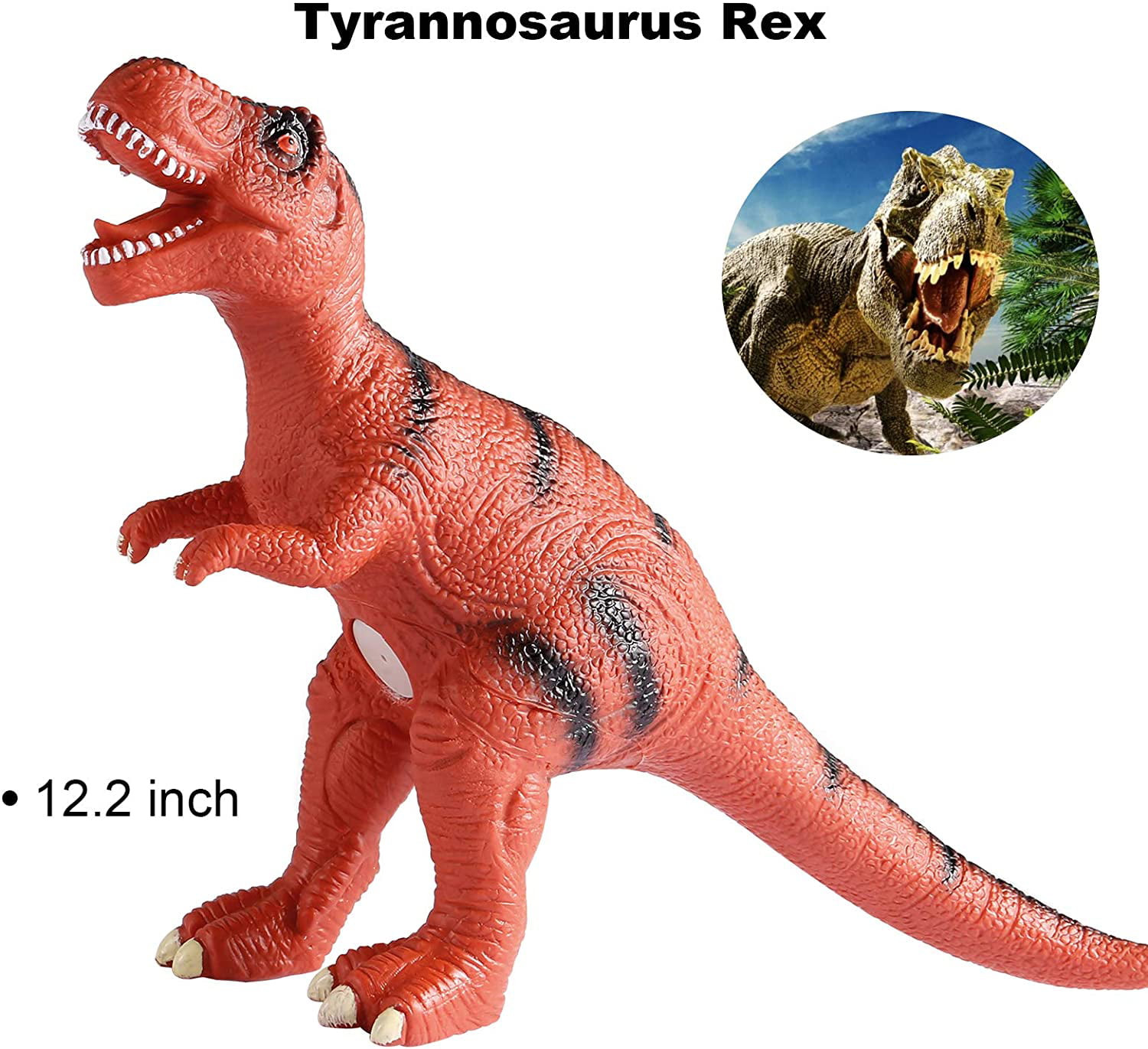 Realistic Looking Big 6PCS Jumbo Dinosaur Set TEPSMIGO Huge Dinosaur Toys 