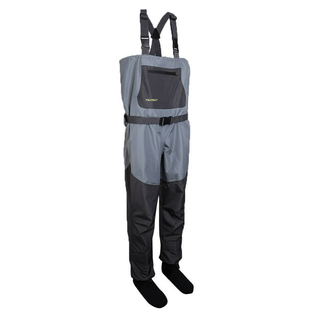 8 Fans Men's Fishing Chest Waders,3 Ply Durable Breathable and Waterproof  with Neoprene Stocking Foot for Fly Fishing : : Sports & Outdoors