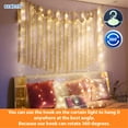 thumbnail image 6 of HXWEIYE Indoor 9.8 ft Corded Electric Waterproof LED Curtain String Light, 6 of 7