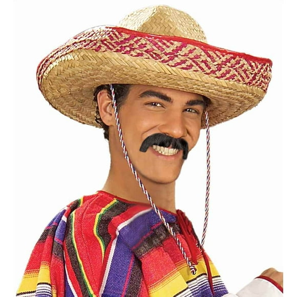 Moustache Forum Novelties Pancho Villa hecho a mano en gris