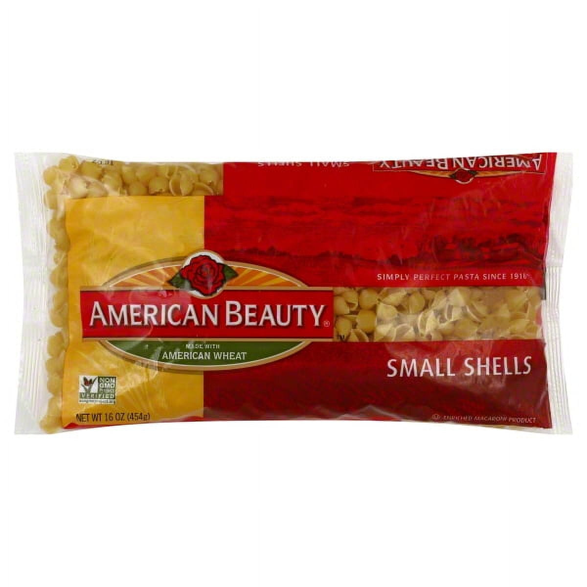 (4 pack) American Beauty 16 oz Small Shell Pasta