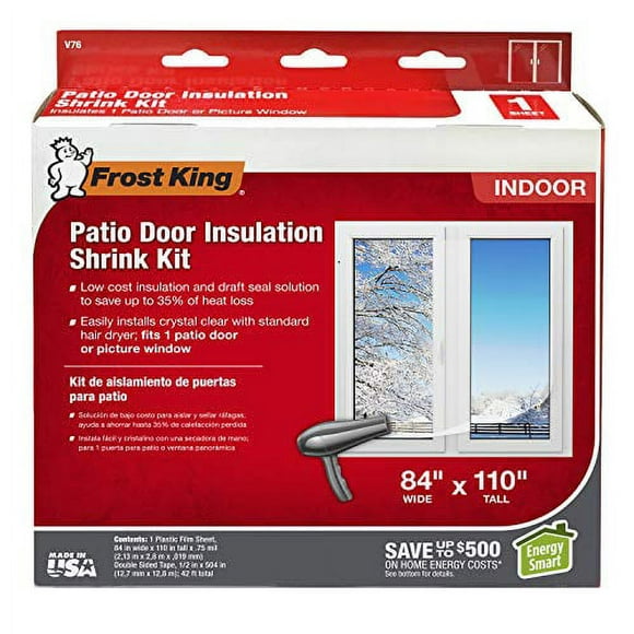 Frost King V76H Shrink Window Kit 84-Inch by 120-Inch, Clear