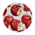 thumbnail image 2 of ONETECH Red Apple Round Tablecloth with Elastic Edge Fitted Waterproof Table Cover Apple Table Cloths Modern Tables Decoration for Dining Table,Picnic,Party, 2 of 7