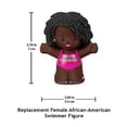 thumbnail image 2 of Replacement Part for Fisher-Price Little People Playset - Replacement Female African-American Swimmer Figure ~ Inspired by Barbie You Can Be Anything, 2 of 5