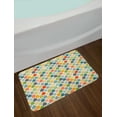 thumbnail image 2 of Abstract Bath Mat, Colorful Large Drop Dots Pattern in Various Tones Retro Funky Fashion Graphic, Non-Slip Plush Mat Bathroom Kitchen Laundry Room Decor, 29.5 X 17.5 Inches, Multicolor, Ambesonne, 2 of 2