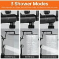 thumbnail image 4 of Matework Adjustable Shower Extension Arm - 16 Inch, Matte Black, Universal Thread, Flexible Height & Angle, 4 of 7