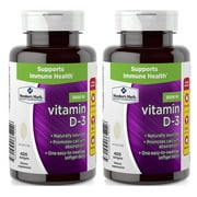 2 PACK | M.M Vitamin D-3 5000 IU Dietary Supplement (400 ct.) 2 pack